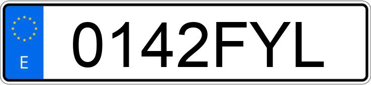 Numer rejestracyjny 0142FYL posiada RENAULT SCENIC