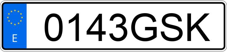 Numer rejestracyjny 0143GSK posiada VOLKSWAGEN GOLF Numer rejestracyjny 0143GSK posiada VOLKSWAGEN GOLF