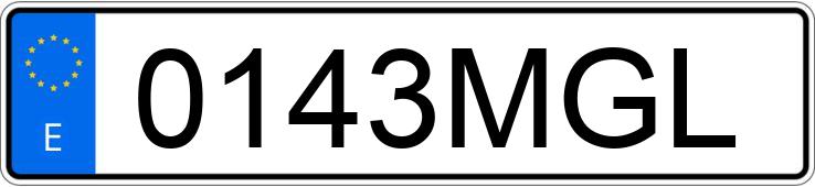 Numer rejestracyjny 0143MGL posiada MERCEDES C (206)