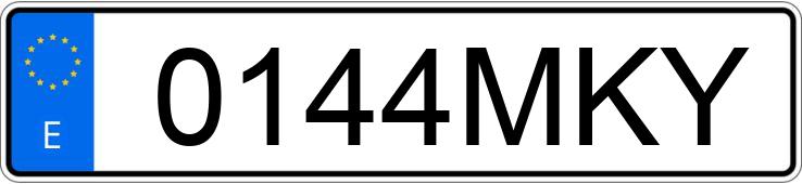 Numer rejestracyjny 0144MKY posiada FERRARI GTC4LUSSO