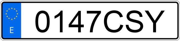 Numer rejestracyjny 0147CSY posiada BMW X3