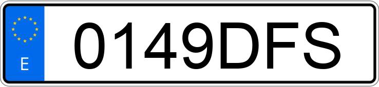 Numer rejestracyjny 0149DFS posiada PEUGEOT 307