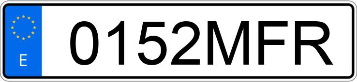 Numer rejestracyjny 0152MFR posiada CUPRA BORN