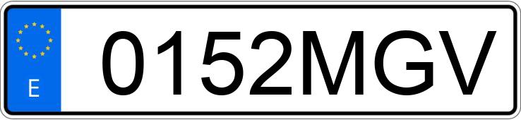 Numer rejestracyjny 0152MGV posiada BMW SERIE 3