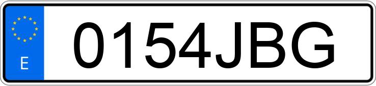 Numer rejestracyjny 0154JBG posiada SUBARU WRX STI