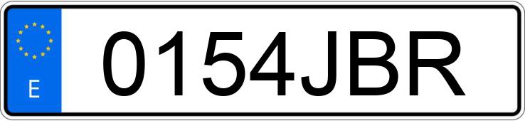 Numer rejestracyjny 0154JBR posiada SEAT LEON