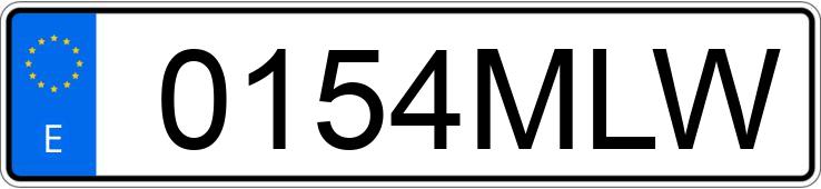 Numer rejestracyjny 0154MLW posiada SEAT IBIZA Numer rejestracyjny 0154MLW posiada SEAT IBIZA