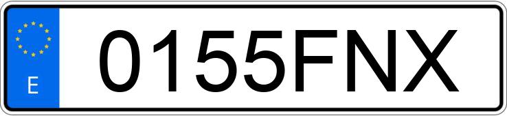 Le numéro d’enregistrement 0155FNX a SEAT LEON
