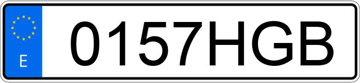 Numer rejestracyjny 0157HGB posiada VOLKSWAGEN GOLF PLUS