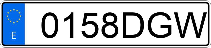 Numer rejestracyjny 0158DGW posiada BMW SERIE 3