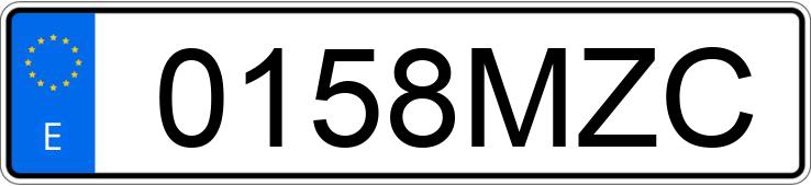 Numer rejestracyjny 0158MZC posiada BMW I4