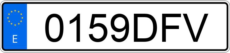 Numer rejestracyjny 0159DFV posiada PEUGEOT 206