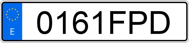 Numer rejestracyjny 0161FPD posiada BMW SERIE 3