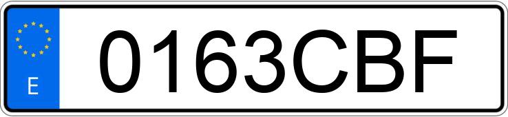 Numer rejestracyjny 0163CBF posiada BMW SERIE 3