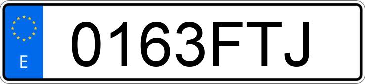 Numer rejestracyjny 0163FTJ posiada VOLKSWAGEN GOLF