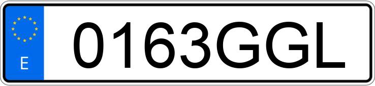 Numer rejestracyjny 0163GGL posiada BMW SERIE 3