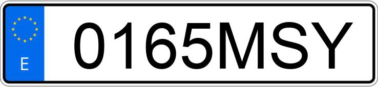 Numer rejestracyjny 0165MSY posiada HONDA FORZA