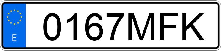 Numer rejestracyjny 0167MFK posiada TOYOTA RAV4