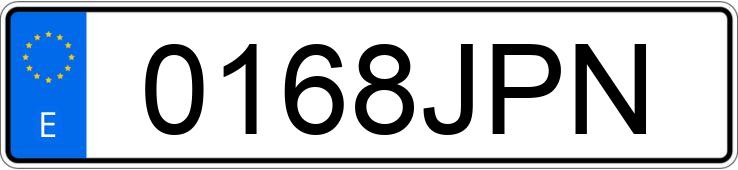 Numer rejestracyjny 0168JPN posiada HYUNDAI TUCSON