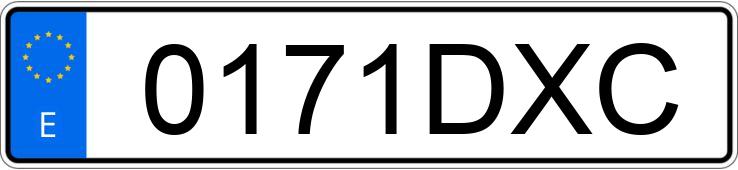 Numer rejestracyjny 0171DXC posiada FIAT PUNTO