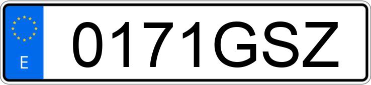 Numer rejestracyjny 0171GSZ posiada BMW I4