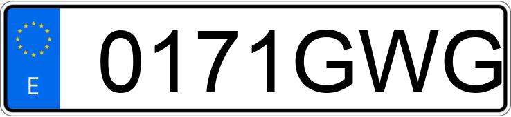 Numer rejestracyjny 0171GWG posiada TOYOTA 4RUNNER