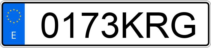 Numer rejestracyjny 0173KRG posiada VOLKSWAGEN TOUAREG