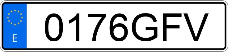 Numer rejestracyjny 0176GFV posiada FIAT 500 Numer rejestracyjny 0176GFV posiada FIAT 500