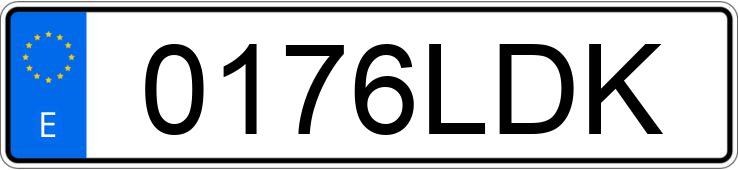 Numer rejestracyjny 0176LDK posiada AUDI A3 SPORTBACK