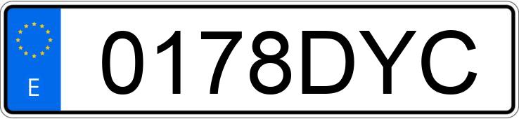 The registration number 0178DYC has FORD FOCUS