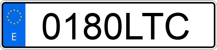 Numer rejestracyjny 0180LTC posiada VOLKSWAGEN PASSAT