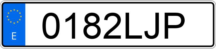 Numer rejestracyjny 0182LJP posiada AUDI A3 SPORTBACK Numer rejestracyjny 0182LJP posiada AUDI A3 SPORTBACK