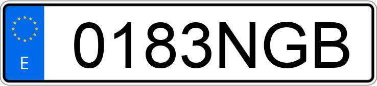 Numer rejestracyjny 0183NGB posiada BMW SERIE 1