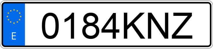 Numer rejestracyjny 0184KNZ posiada AUDI Q5