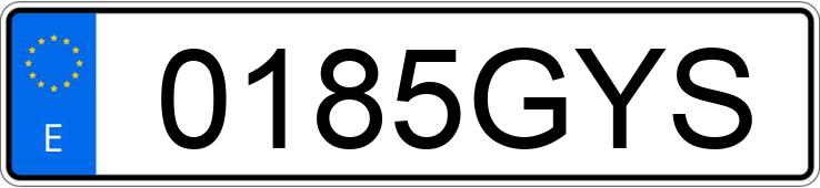 Numer rejestracyjny 0185GYS posiada FORD FIESTA