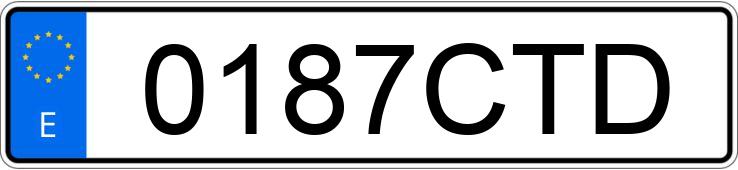 Numer rejestracyjny 0187CTD posiada FIAT DUCATO