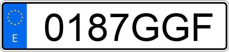 Numer rejestracyjny 0187GGF posiada VOLKSWAGEN TIGUAN