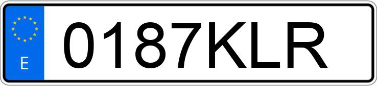 Numer rejestracyjny 0187KLR posiada RENAULT CLIO Numer rejestracyjny 0187KLR posiada RENAULT CLIO