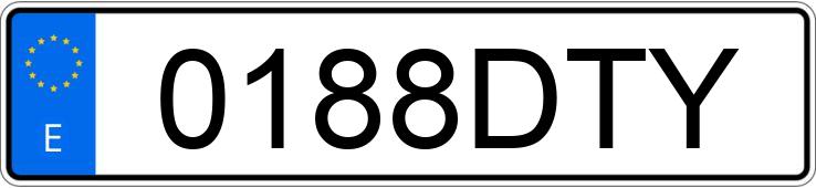 Numer rejestracyjny 0188DTY posiada MERCEDES M (163-164)