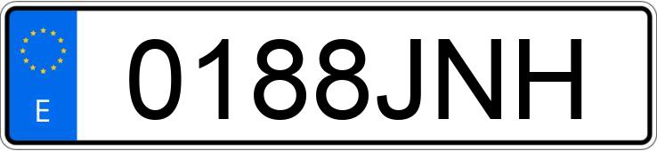 Numer rejestracyjny 0188JNH posiada BMW SERIE 3