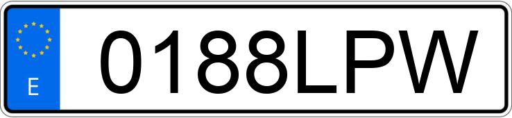 Numer rejestracyjny 0188LPW posiada KIA E-NIRO Numer rejestracyjny 0188LPW posiada KIA E-NIRO