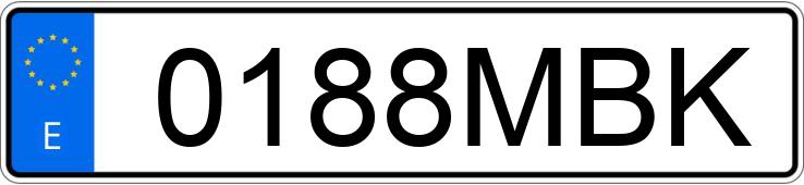 Numer rejestracyjny 0188MBK posiada RENAULT MEGANE SPORT TOURER