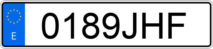 Numer rejestracyjny 0189JHF posiada NISSAN 370 Z