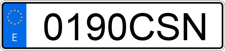 Numer rejestracyjny 0190CSN posiada SEAT CORDOBA