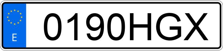 Numer rejestracyjny 0190HGX posiada FORD FIESTA