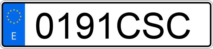 Numer rejestracyjny 0191CSC posiada BMW SERIE 5