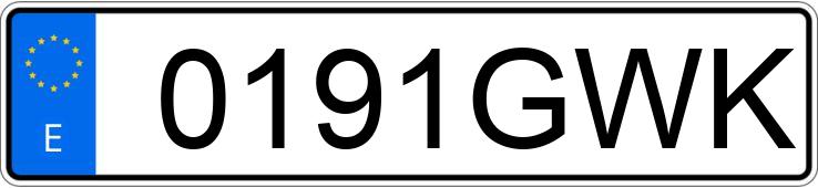 Numer rejestracyjny 0191GWK posiada MERCEDES C (204)