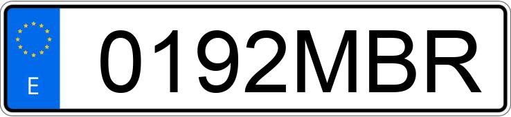 Numer rejestracyjny 0192MBR posiada FIAT DOBLO
