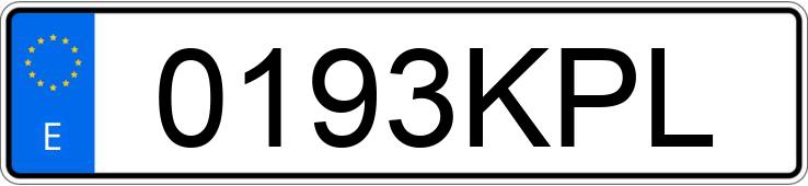 Numer rejestracyjny 0193KPL posiada SEAT LEON