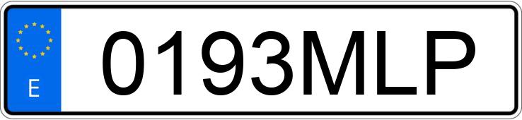 Die Registrierungsnummer 0193MLP hat MG EHS